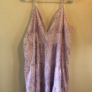 purple animal print dress